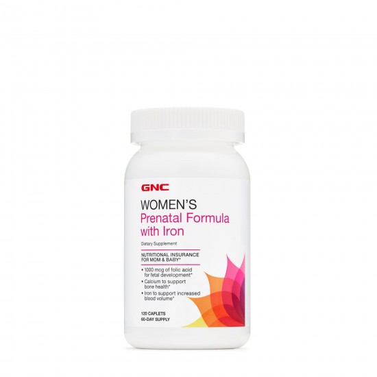 Women`s Prenatal Formula cu Fier, 120 tablete - GNC